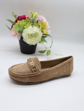 Mokasyny damskie na płaskim (36-41) 2298 KHAKI