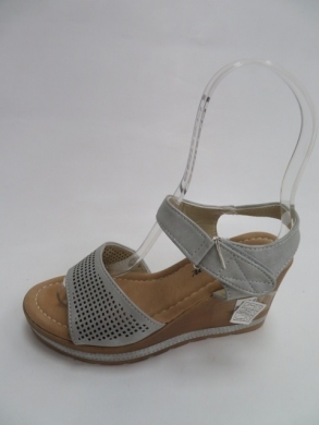 Sandały damskie na koturnie (36-41) 3210 SILVER