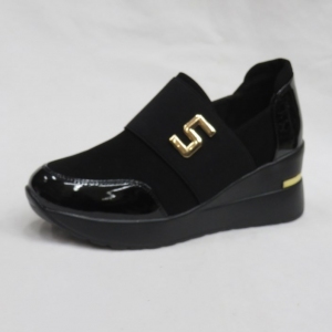Buty sportowe damskie na koturnie (36-41) 7009B BLACK
