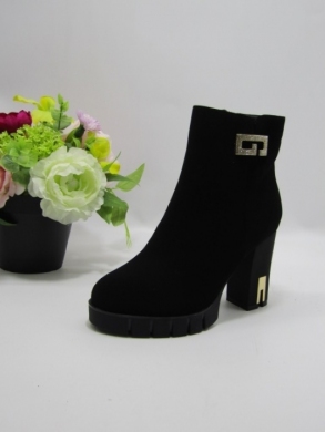 Botki damskie ocieplane na obcasie (36-41) HO-1003 BLACK