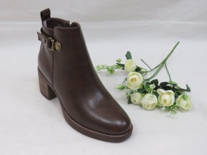 Botki damskie ocieplane na obcasie (36-41) UK92 BROWN