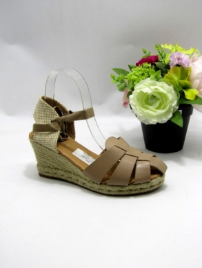 Sandały damskie na koturnie (36-41) 260-06 TAUPE