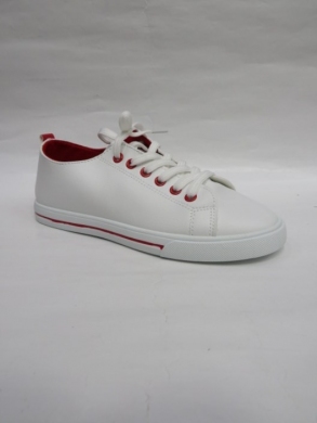 Tenisówki damskie (36-41) 3002 WHITE/RED