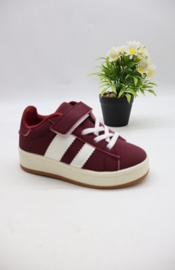 Buty sportowe dziewczęce (24-29) T1222 WINE/RED