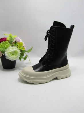 Botki damskie ocieplane na płaskim (36-41) 0318 BEIGE