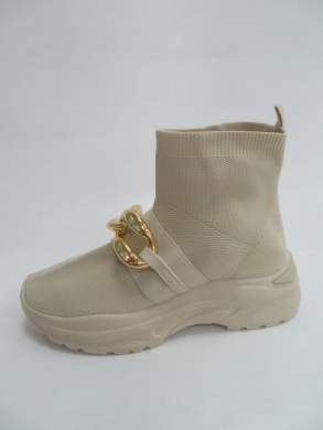 Botki damskie jesienne na płaskim (36-41) 8832 BEIGE