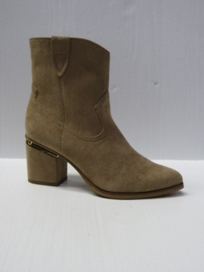 Botki damskie ocieplane na obcasie (36-41) BM75 KHAKI