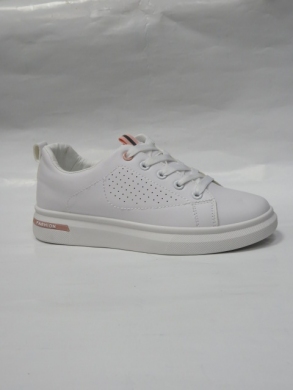 Buty sportowe damskie na płaskim (36-41) 6020 WHITE/PINK
