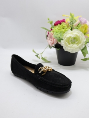 Mokasyny damskie na płaskim (36-41) JD113-1 BLACK