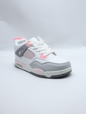 Buty sportowe damskie na płaskim (36-41) D660-R WH/LGREY/BL