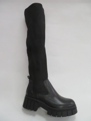 Kozaki damskie jesienne na płaskim (36-41) M104 BLACK
