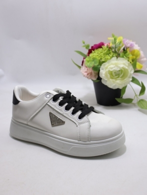 Buty sportowe damskie na płaskim (36-41) WW248 WHITE