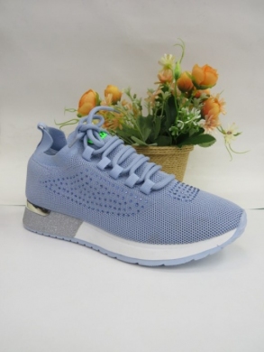 Buty sportowe damskie na płaskim (36-41) AB118 BLUE
