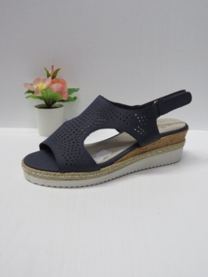 Sandały damskie na koturnie (36-41) 0516 NAVY