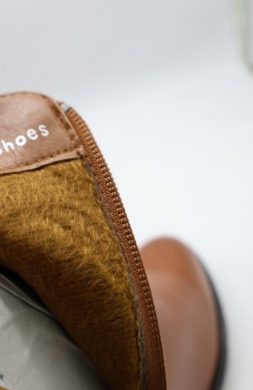 Botki damskie ocieplane na obcasie (36-41) CHC598 CAMEL