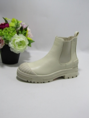 Botki damskie na płaskim (36-41) D61 BEIGE