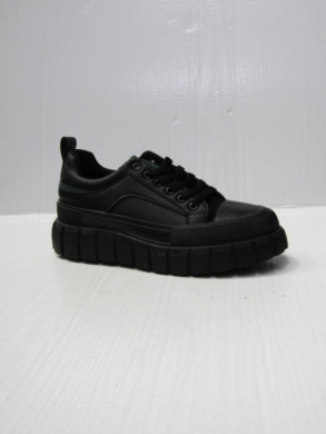 Buty sportowe damskie na płaskim (36-41) 9059 BLACK