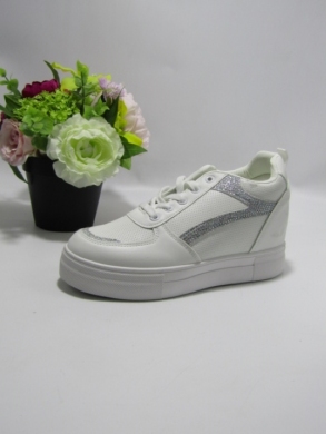 Buty sportowe damskie na koturnie (36-41) 85-938 WHITE