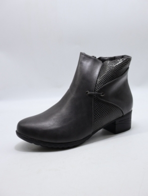 Botki damskie ocieplane na obcasie (36-41) HL61725 GREY