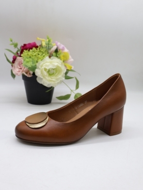 Czółenki damskie na obcasie (36-41) YCC-158 CAMEL