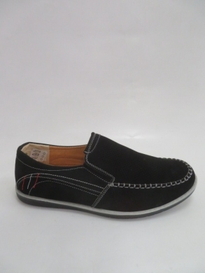 Mokasyny młodzieżowe (41-46) E1959-1 BLACK
