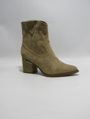 Botki damskie ocieplane na obcasie (36-41) BM75 KHAKI