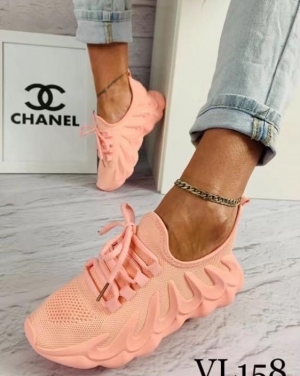 Buty sportowe damskie na płaskim (36-41) VL158 PINK