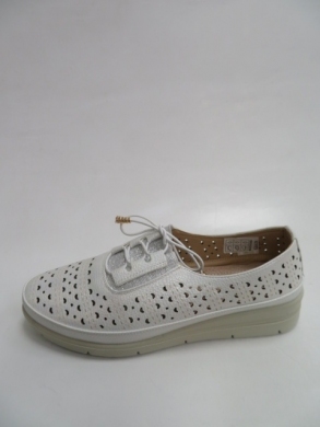 Półbuty damskie na płaskim (36-42) 13038-2 WHITE