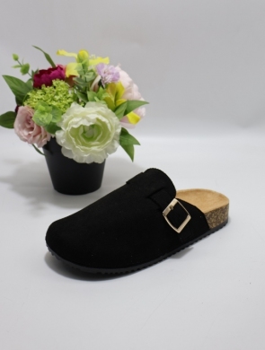 Klapki damskie na płaskim (36-41) L66-210 BLACK