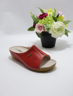 Klapki damskie na koturnie (36-41) C9901-6 RED