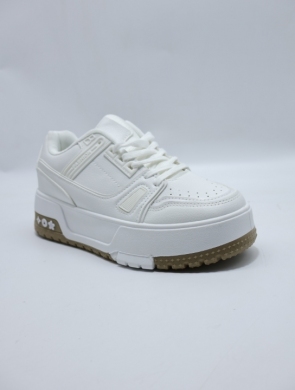 Buty sportowe damskie na płaskim (36-41) WW246 WHITE