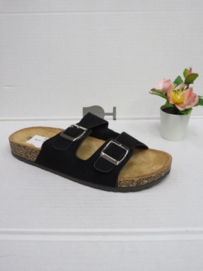 Klapki damskie na płaskim (36-41) W-87 BLACK