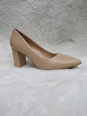 Czółenki damskie na obcasie (36-41) LE-535 BEIGE