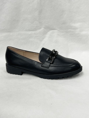Mokasyny damskie na płaskim (36-41) W-193 BLACK