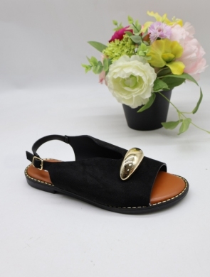 Sandały damskie na płaskim (36-41) 9036 BLACK