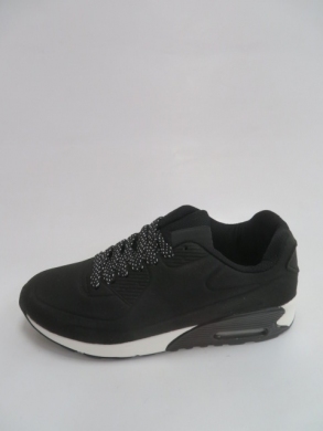 Buty sportowe damskie na płaskim (36-41) D9W-1 BLACK/WHITE