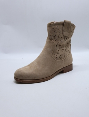Botki damskie na płaskim (36-41) H203-2 KHAKI