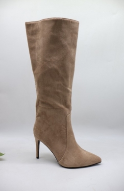 Kozaki damskie na szpilce (36-41) 588-43 KHAKI