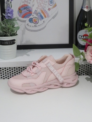 Buty sportowe damskie na płaskim (36-41) F05 PINK