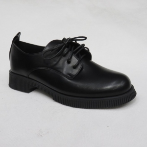Półbuty damskie na płaskim (36-41) 3201BLACK