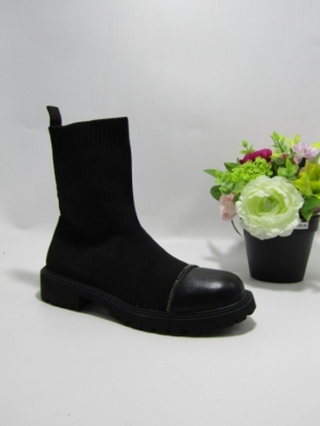 Botki damskie na płaskim (36-41) RXJ187 BLACK