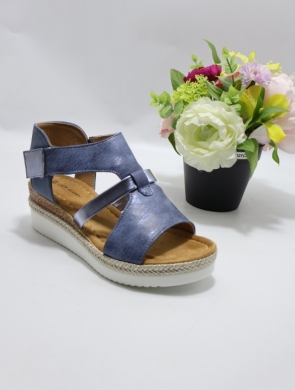 Sandały damskie na koturnie (36-41) F6708 BLUE