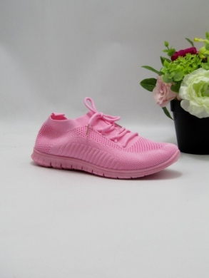 Buty sportowe damskie na płaskim (36-41) A-5 BEIGE/PINK