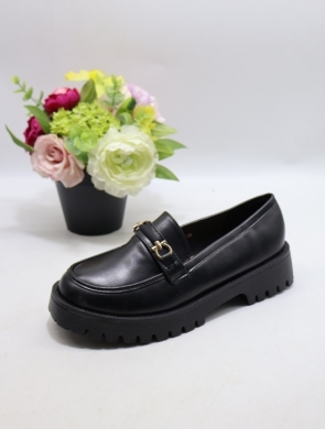 Mokasyny damskie na płaskim (36-41) JN35 BLACK
