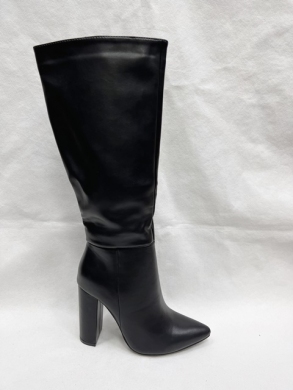 Kozaki damskie ocieplane na obcasie (36-41) NC1296 BLACK