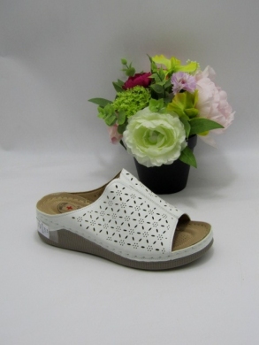 Klapki damskie na koturnie (36-41) JH1-6 WHITE