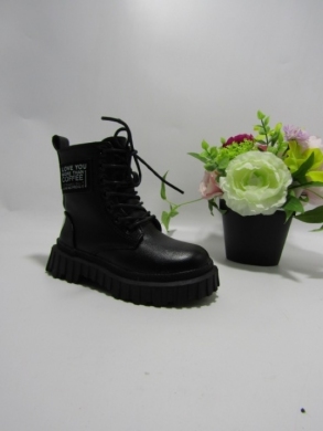 Botki dziewczęce ocieplane (25-30) KL-30 BLACK
