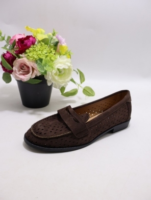Mokasyny damskie na płaskim (36-41) FB-553 BROWN