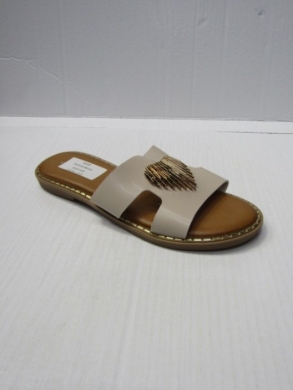 Klapki damskie na płaskim (36-41) MS5192 BEIGE