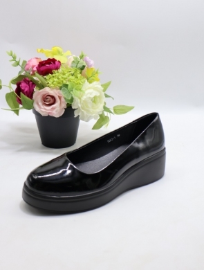 Półbuty damskie na koturnie (36-41) 5043-1 BLACK